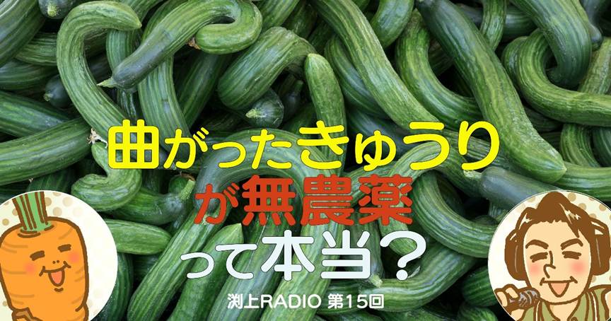 曲がったきゅうりが無農薬って本当？
