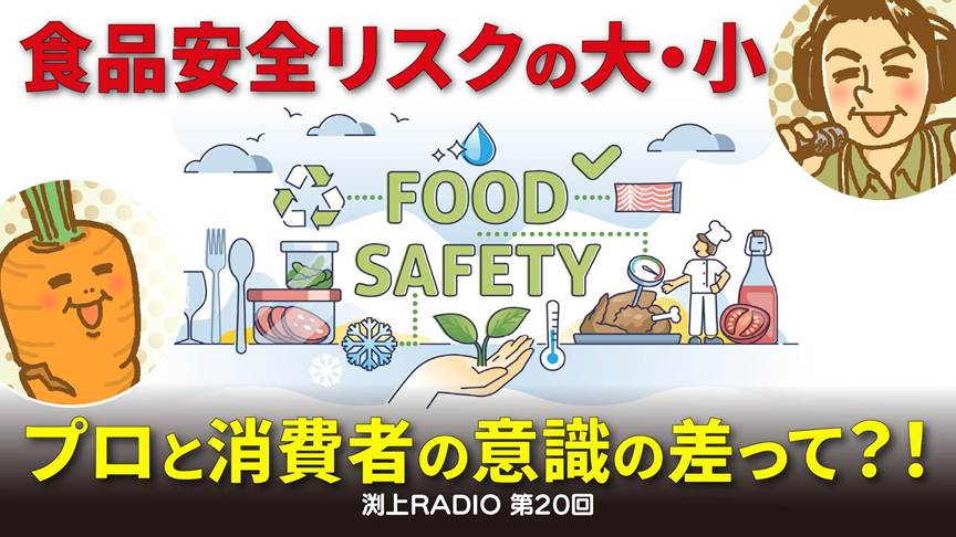 食品安全リスクの大・小、プロと消費者の意識の差って？