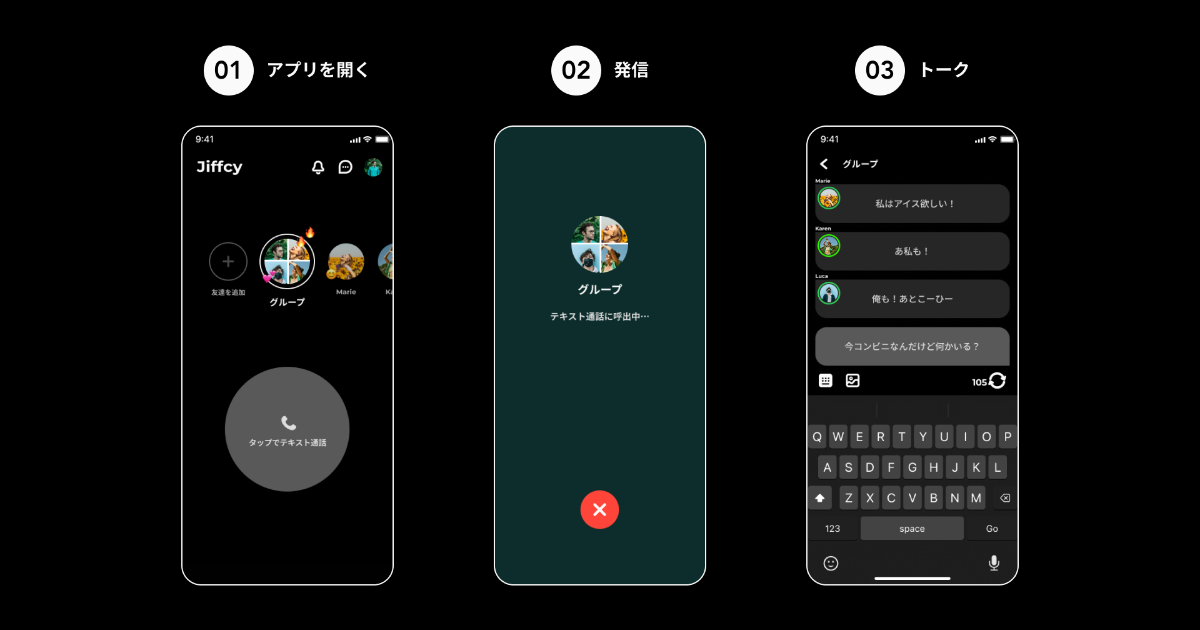 Jiffcy（ジフシー）グループ通話
